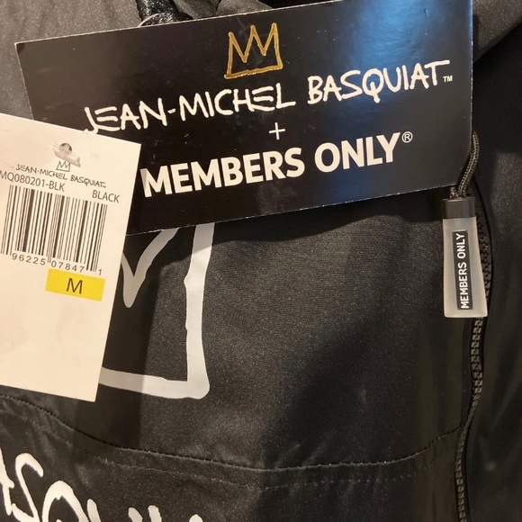NWT Jean-Michel Basquiat Dinosaur Members Only Windbreaker Jacket - Picture 4 of 5
